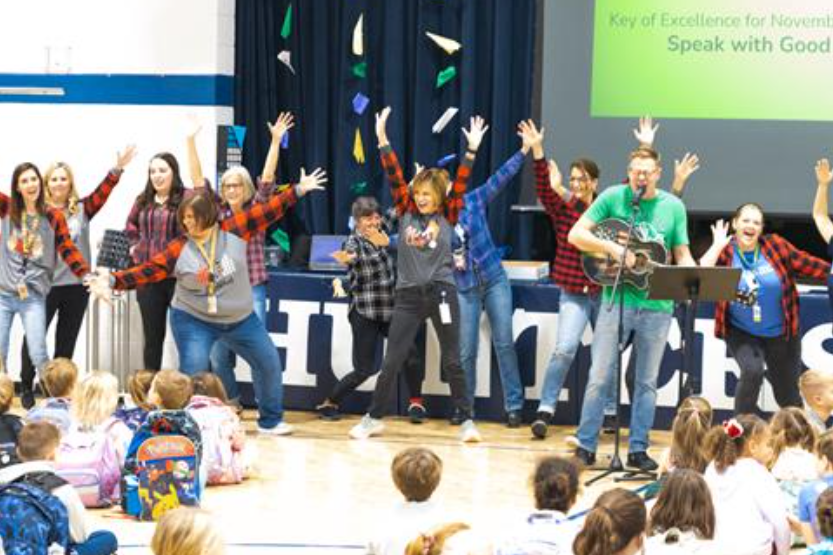 Teachers enjoying holiday activities